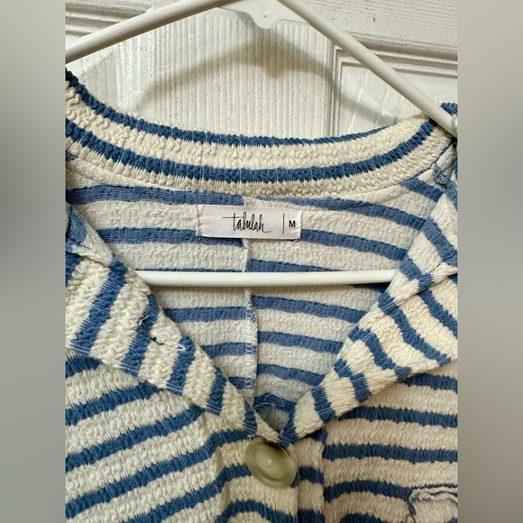 TALULAH Blue and White Striped Set, Medium - Picture 3 of 6